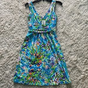 NWT Lilly Pulitzer Shianne Dress Resort White Sea Soirée